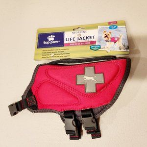 Top Paw Neoprene Dog Life Jacket, Pink